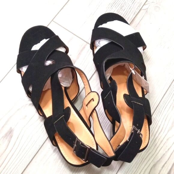 (21-3538) mysoft Women's Black Comfortable Heels Sz 11 - Picture 9 of 11